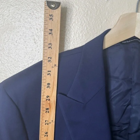 Coppley 1883 Blazer Men’s 46W36T BlueLoro Piana Super 130 2 Button Sport Coat